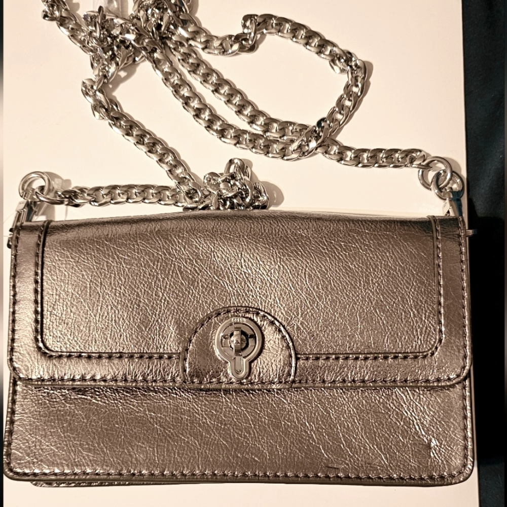 Fossil Metallic Crossbody Bag